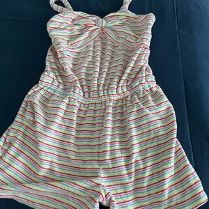Janie and Jack Multicolor Striped Romper